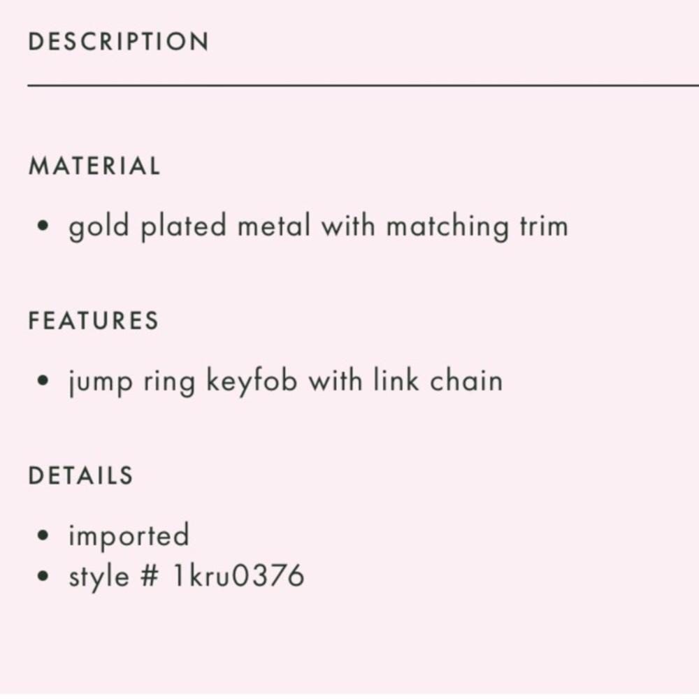 Kate spade Minnie Mouse jeweled key ring - Picture 3 of 3
